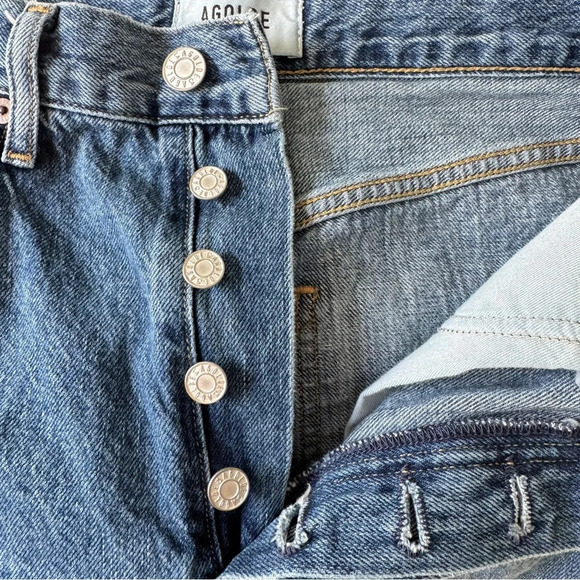 Agolde Riley High Rise Straight Crop - Picture 12 of 14